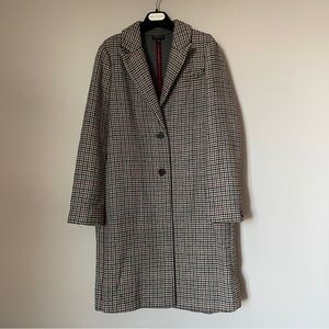 Topshop Herringbone Long Coat